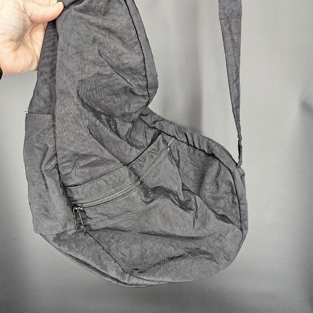 AmeriBag Healthy Back Bag Sling Womens Large Black Nylon Crossbody Shoulder USA - Picture 2 of 13